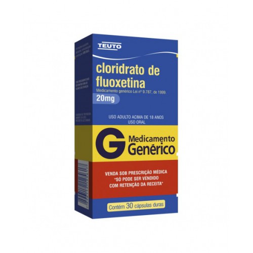  Fluoxetina 20mg c/ 30 Comprimidos